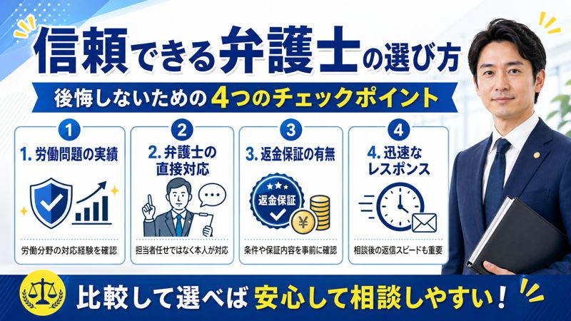 信頼できる弁護士の選び方
